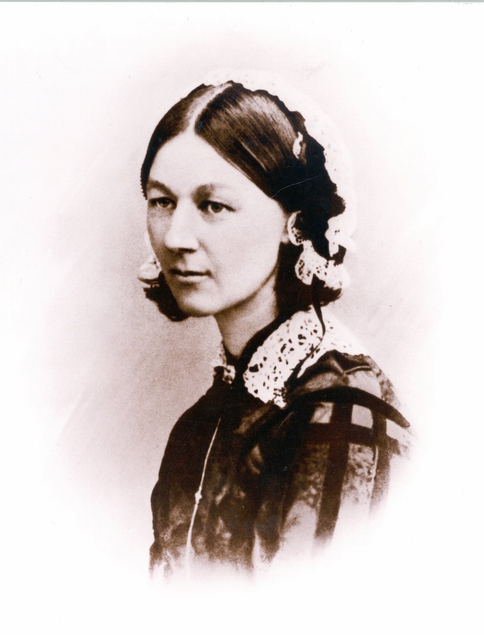 Carte de Visite fotografie Florence Nightingalové, od H. Lenthalla, kolem roku 1856 od English Photographer