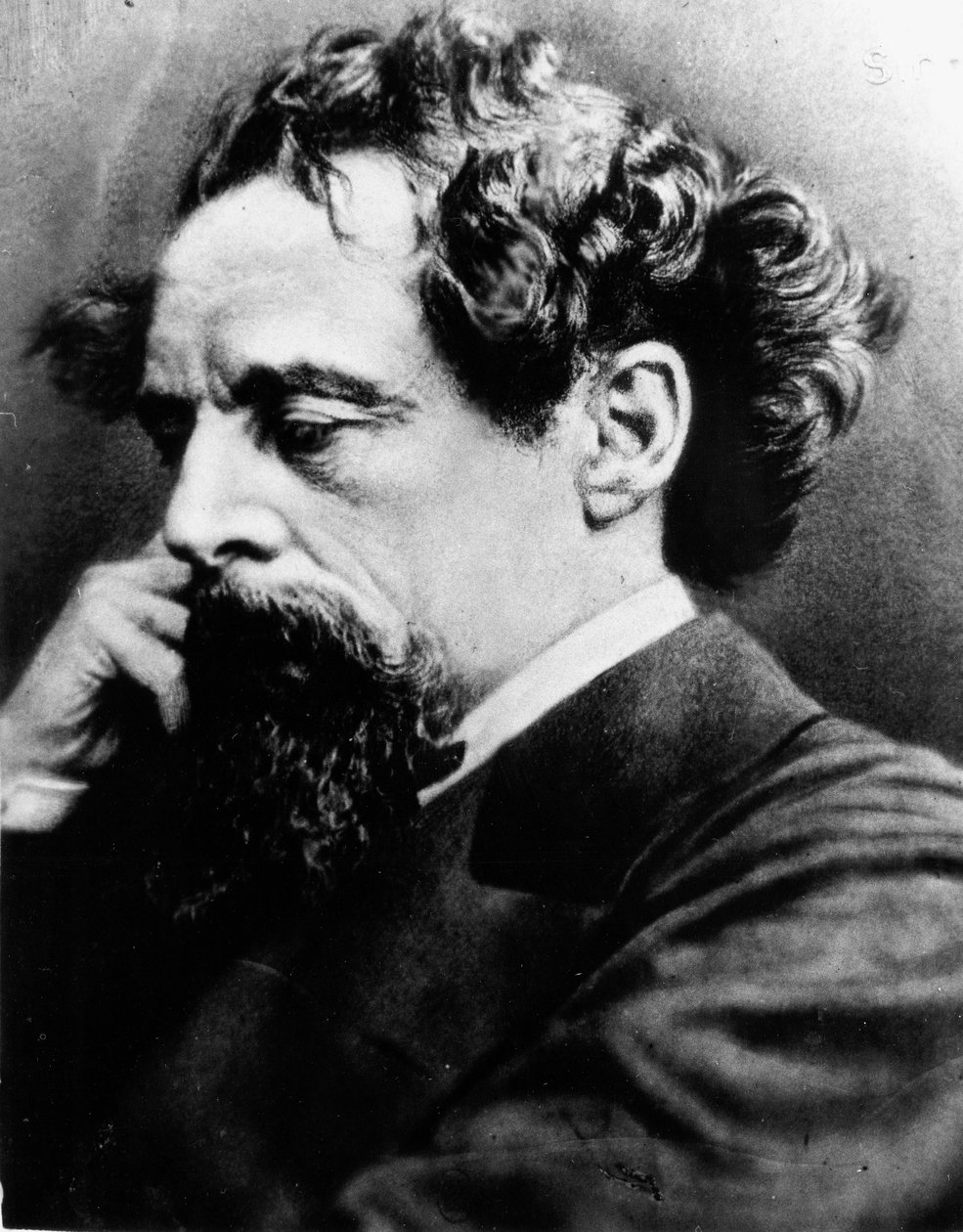 Charles Dickens (černobílá fotografie) od English Photographer
