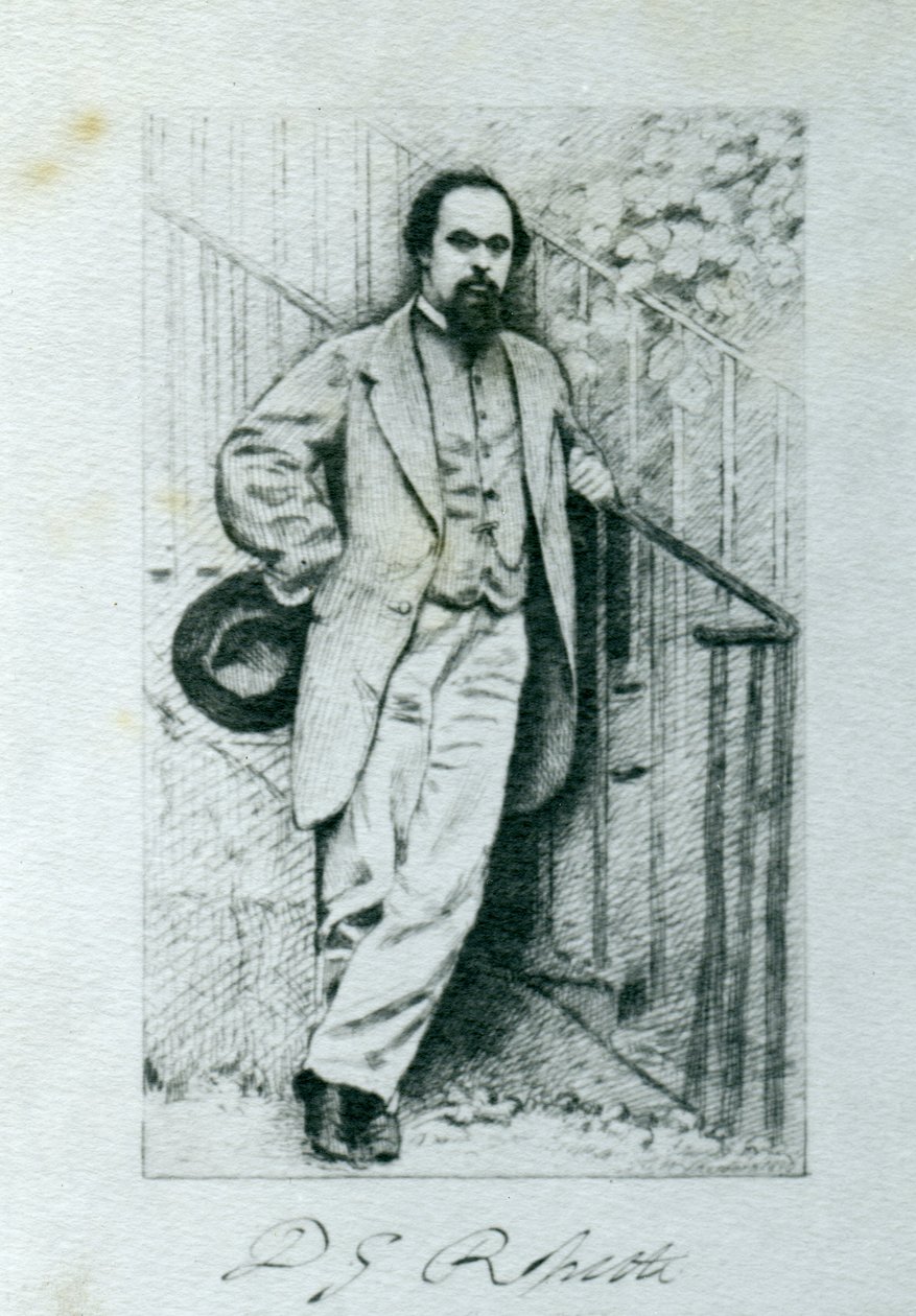 Dante Gabriel Rossetti (1828-82) od English Photographer