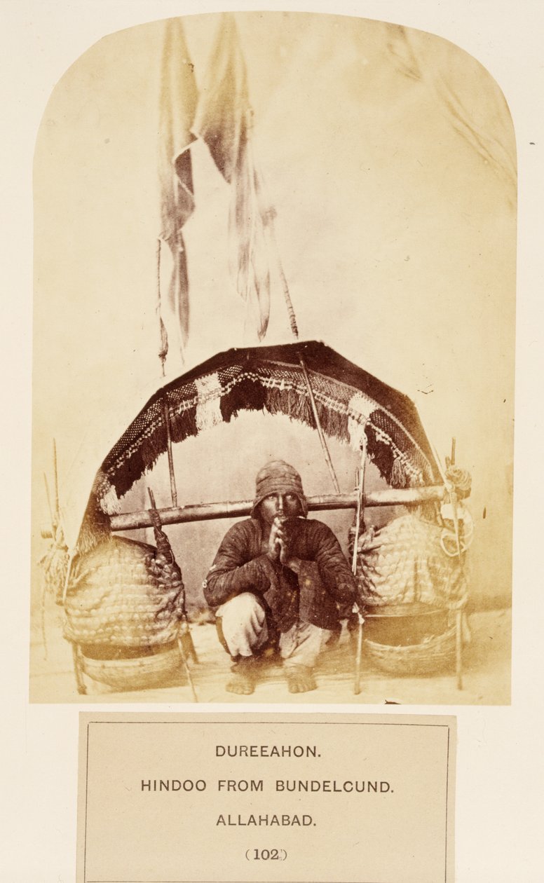 Dureeahon, Hindoo z Bundelcundu, Allahabad, z The People of India, J. Forbes Watson, publikoval 1868 (tisk alba) od English Photographer