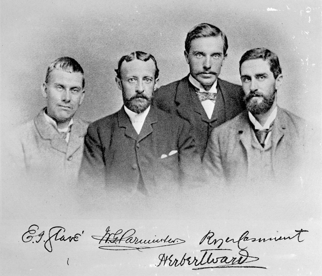 E.J. Glave, W. G. Parminter, Herbert Ward a Roger Casement od English Photographer