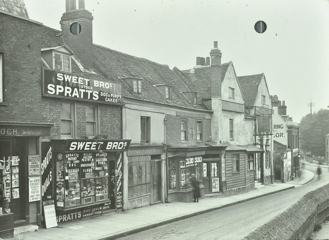 Eltham High Street: pohled na západ od kostela svatého Jana od English Photographer