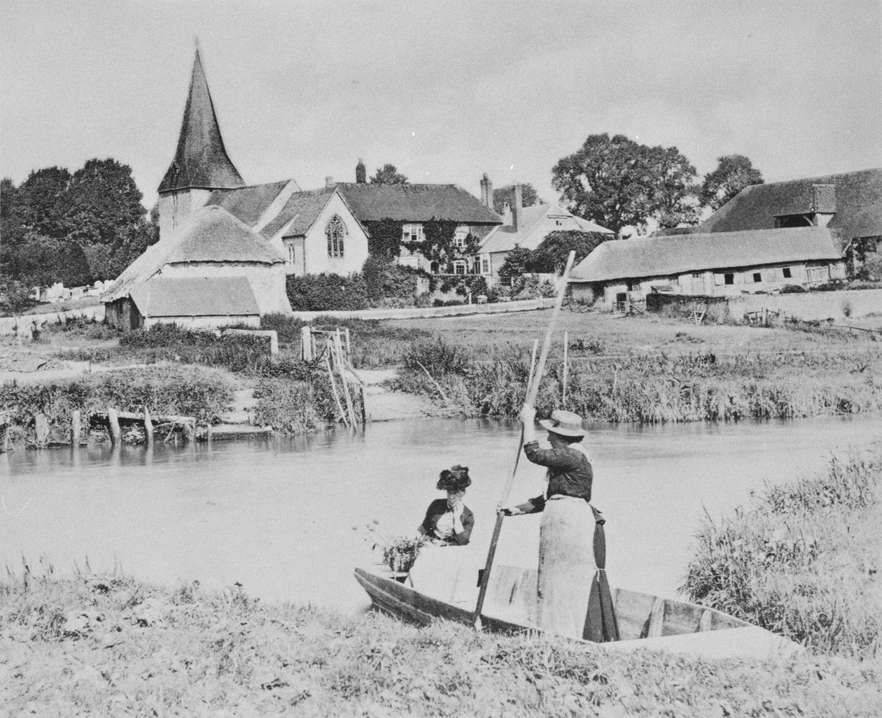 Trajekt přes Arun v Bury, Sussex od English Photographer
