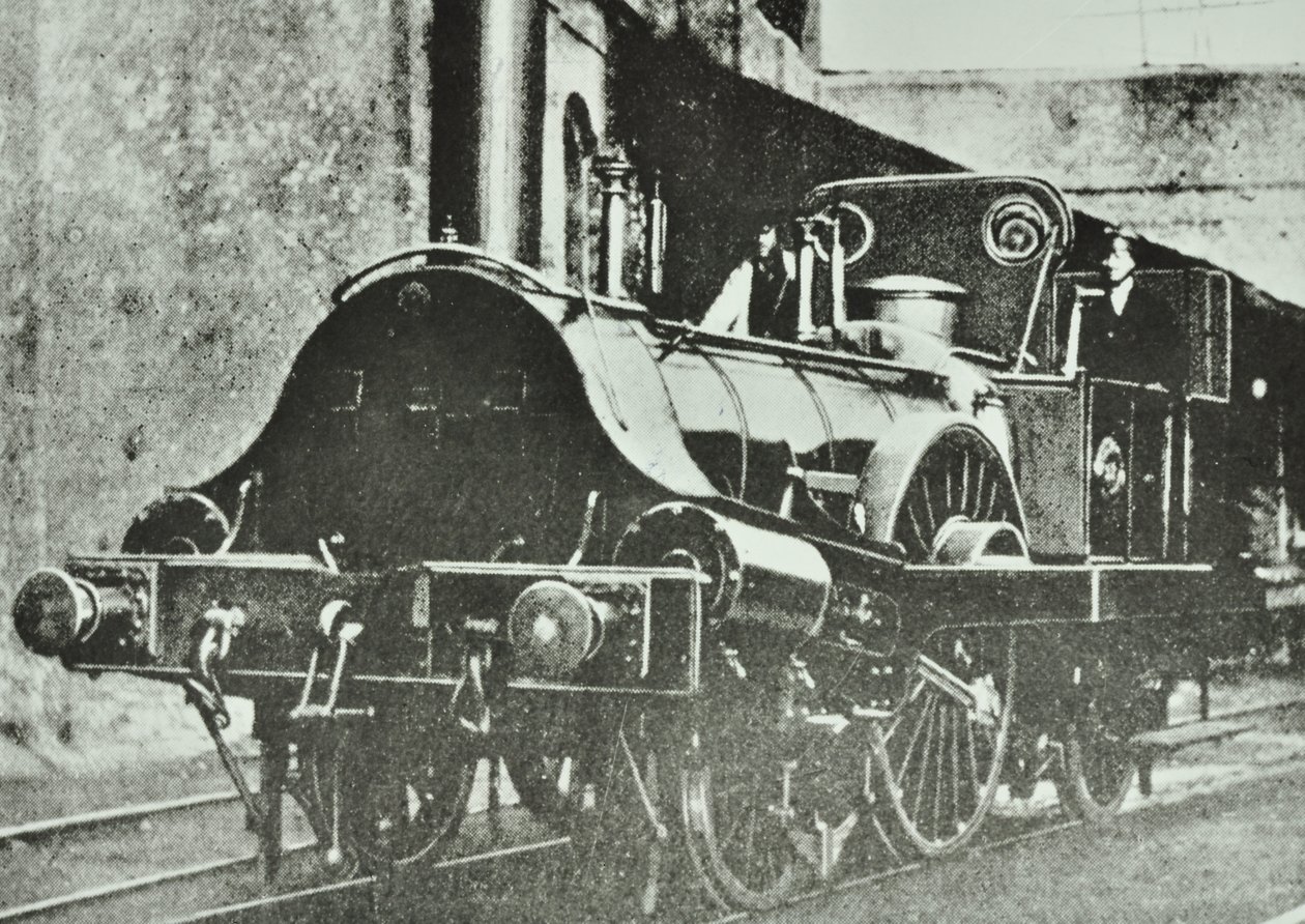 Great Eastern Railway (úsek Londýn a Blackwall) Tanková lokomotiva s jedním řidičem, 1860 od English Photographer