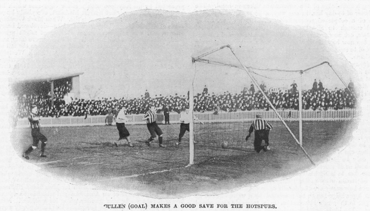 Gullen dobře šetří pro Hotspurs, 1899 od English Photographer