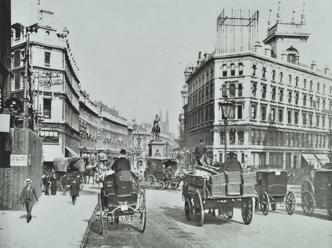 Holborn Circus, City of London, 1890 od English Photographer