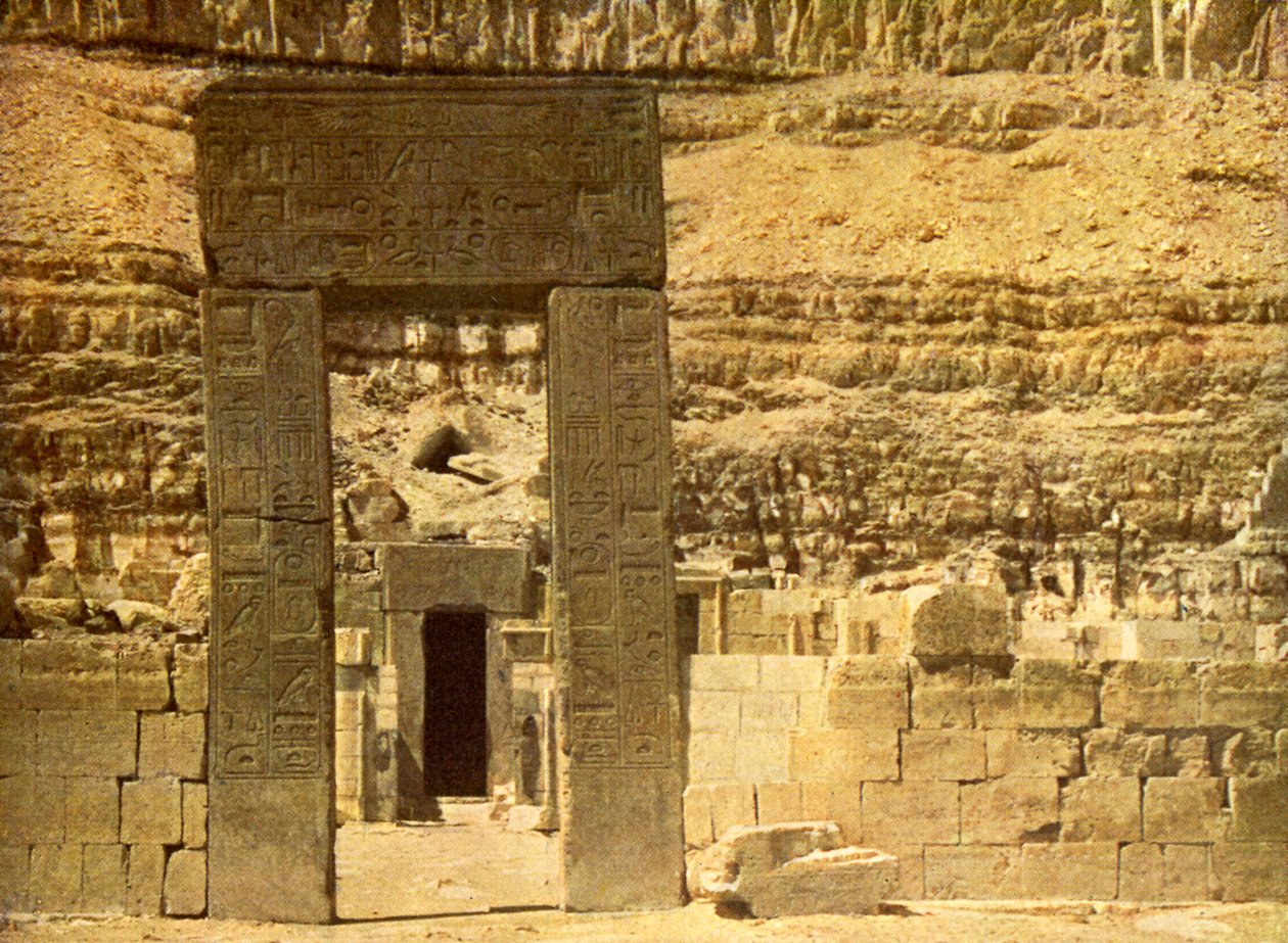 Svatý svatých v chrámu El Bahri, Egypt. od English Photographer