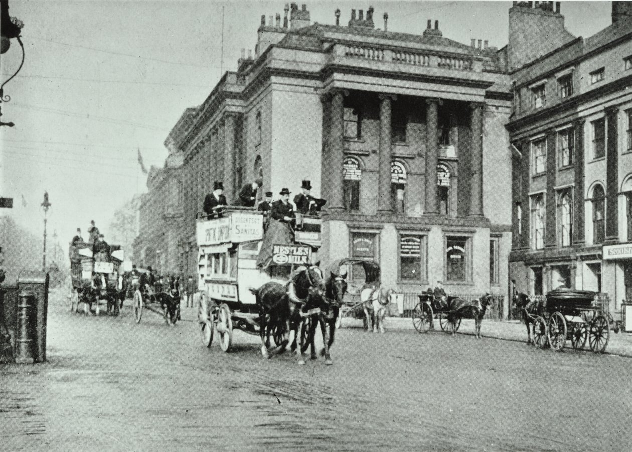 Koňské autobusy ve Waterloo Place, 1895 od English Photographer