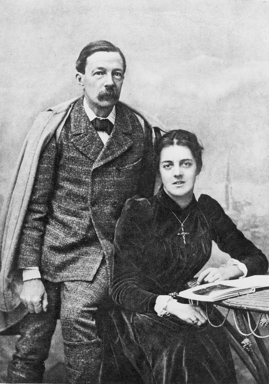 John Addington Symonds (1840-93) a jeho dcera, 1891 od English Photographer
