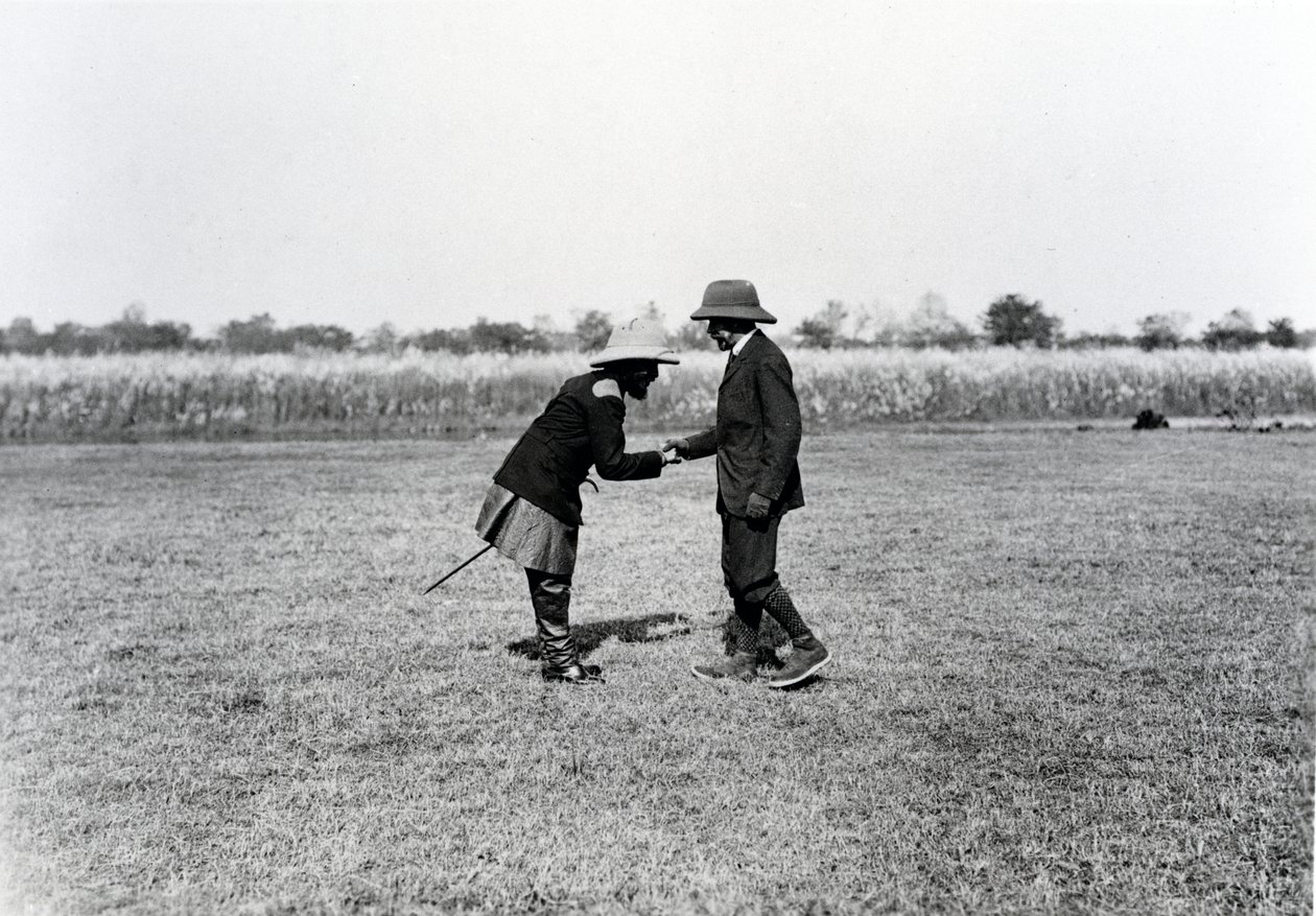 Král Jiří V. zdraví nepálského mahárádžu od English Photographer