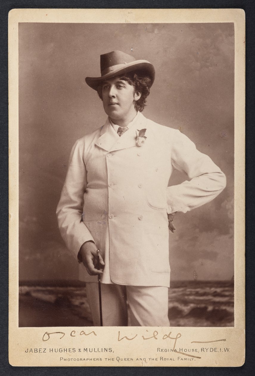 MS 81783 A, Oscar Wilde, kolem 1893 (černobílá fotografie) od English Photographer