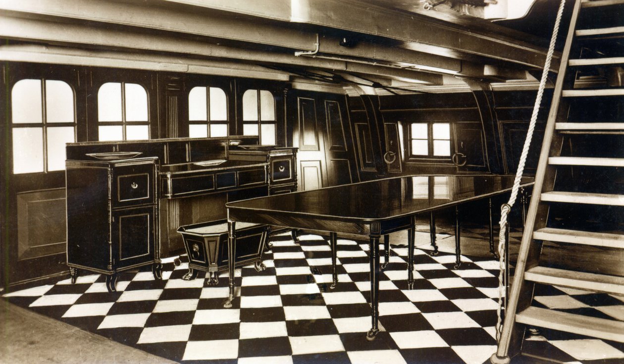 Nelsonova jídelna na palubě HMS Victory od English Photographer