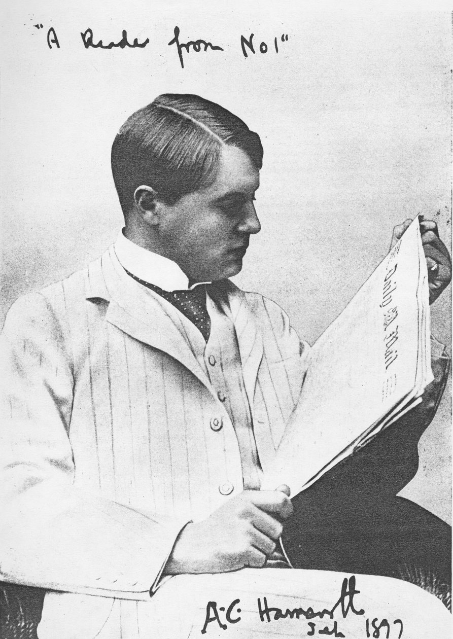 Portrét Alfreda Harmswortha, 1897 od English Photographer