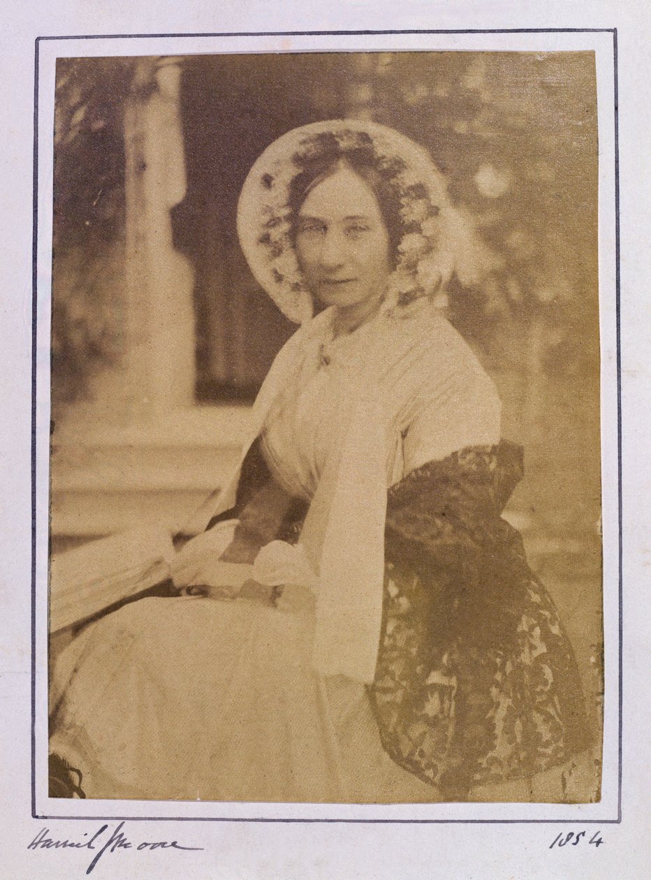 Portrét Harriet Jane Mooreové (1801-84) 1854 (tisk alba) od English Photographer
