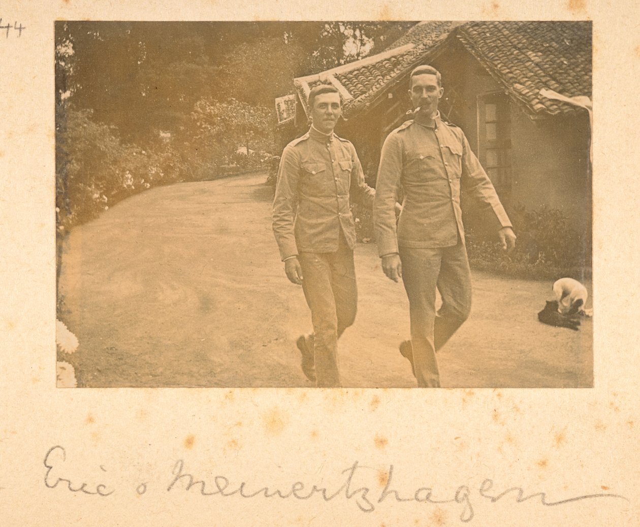 Portrét Richarda Meinertzhagena od Baileyho na indických fotografiích F.M. Bailey 1900-03 (sépiová fotografie) od English Photographer