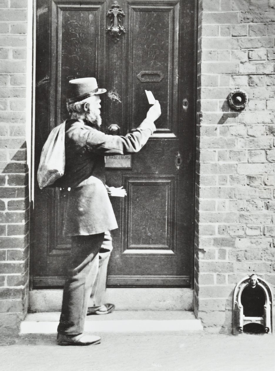 Pošťák v King William Walk, Greenwich, 1885 od English Photographer