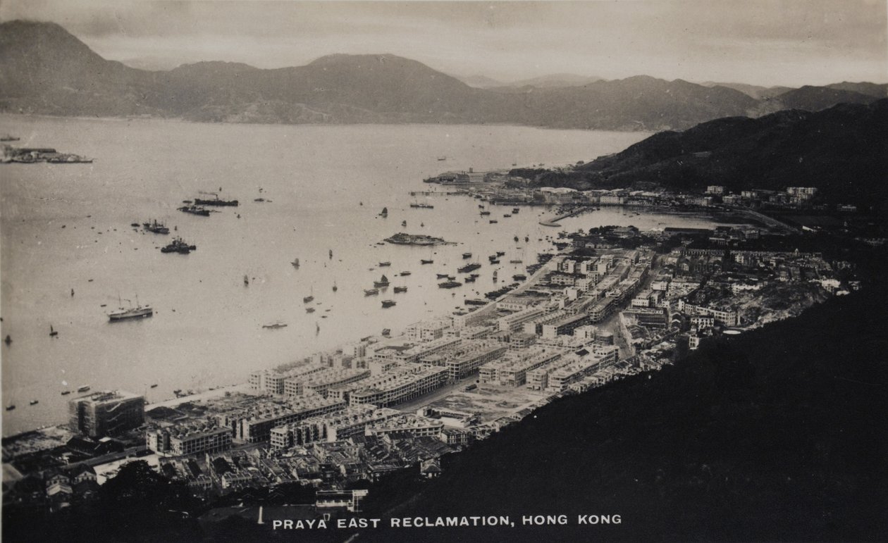 Praya East Reclamation, Hong Kong, z alba fotografií týkajících se služby Pte H. Chicka, 1940 od English Photographer