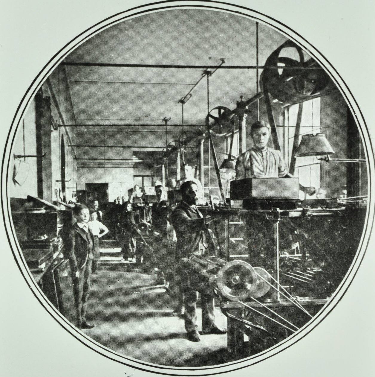Oddělení tisku, Bank of England, Threadneedle Street, City of London, 1890 od English Photographer