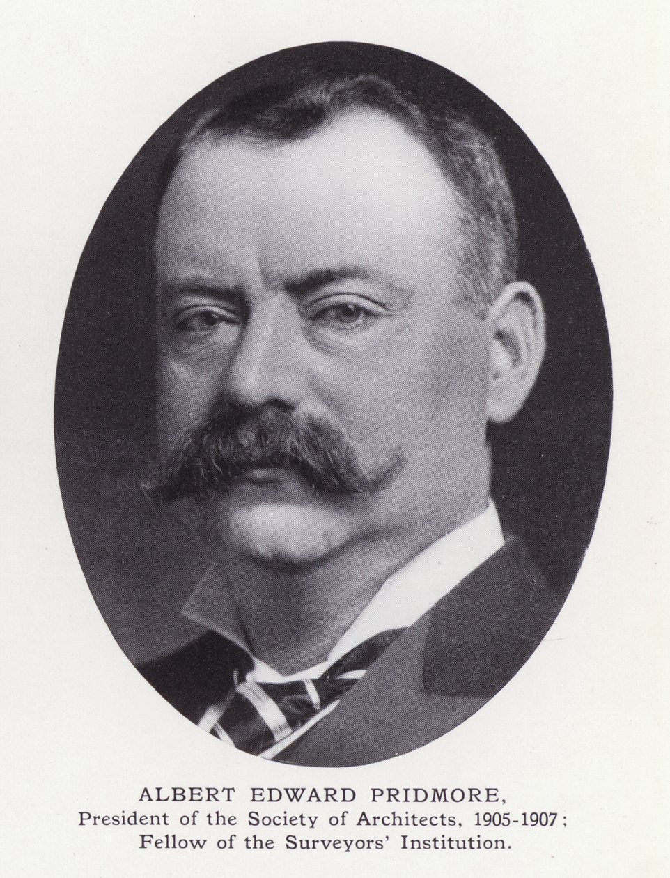 Významní muži Londýna: Albert Edward Pridmore (černobílá fotografie) od English Photographer