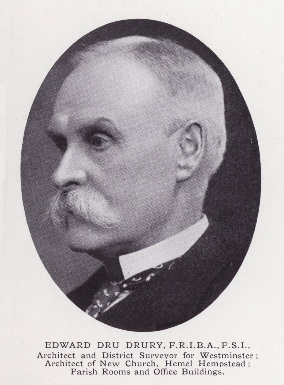 Významní muži Londýna: Edward Dru Drury (černobílá fotografie) od English Photographer