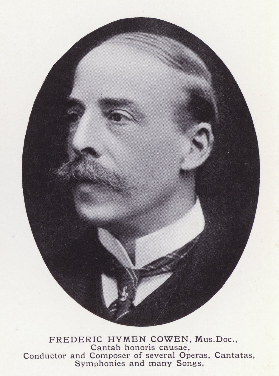 Významní muži Londýna: Frederic Hymen Cowen (čb fotografie) od English Photographer