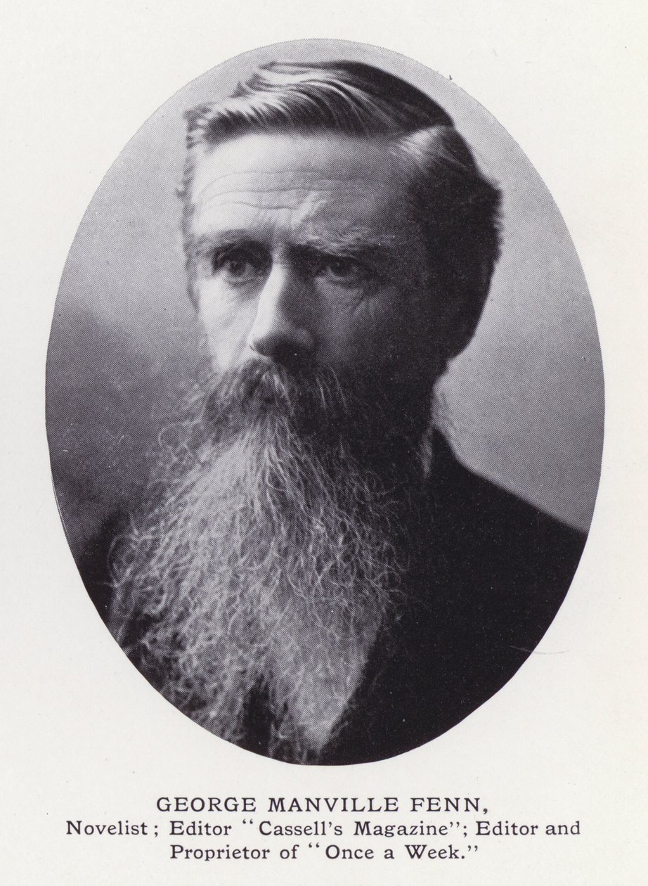 Významní muži Londýna: George Manville Fenn (černobílá fotografie) od English Photographer