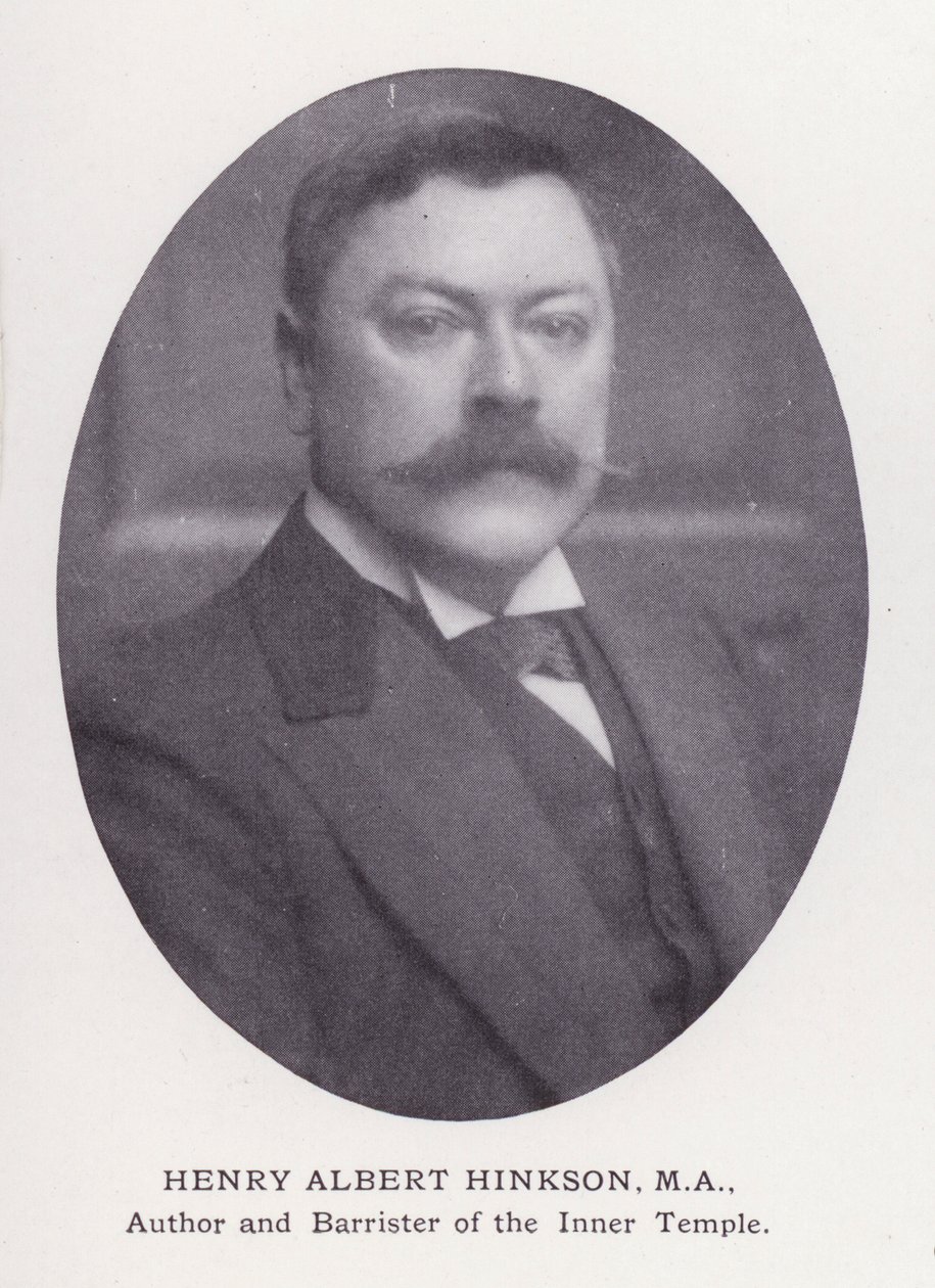 Významní muži Londýna: Henry Albert Hinkson (černobílá fotografie) od English Photographer