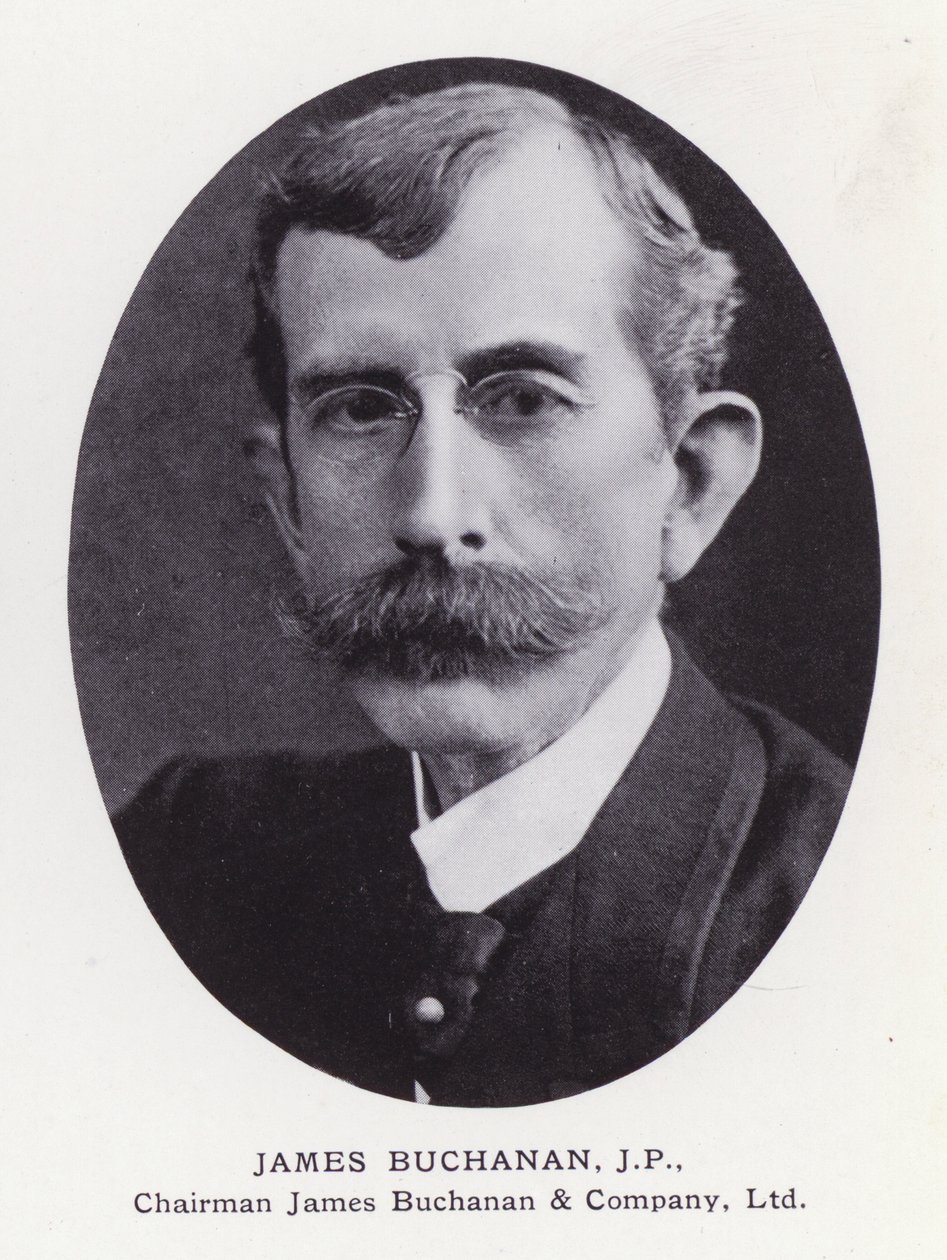 Významní muži Londýna: James Buchanan (černobílá fotografie) od English Photographer