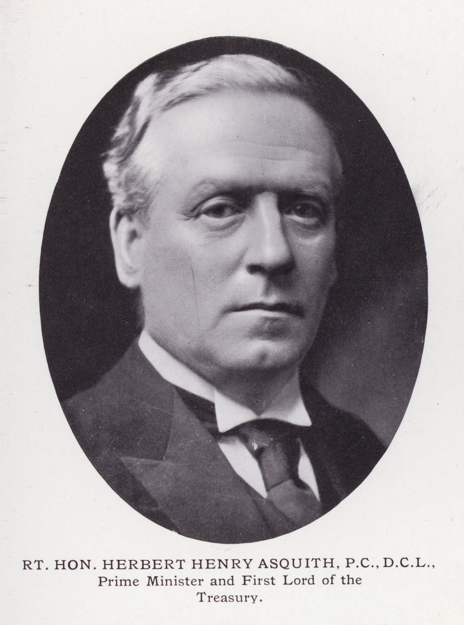Významní muži Londýna: Rt Hon Herbert Henry Asquith (černobílá fotografie) od English Photographer