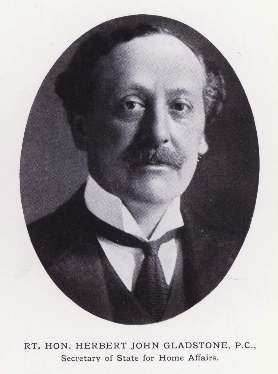Významní muži Londýna: Herbert John Gladstone (čb fotografie) od English Photographer