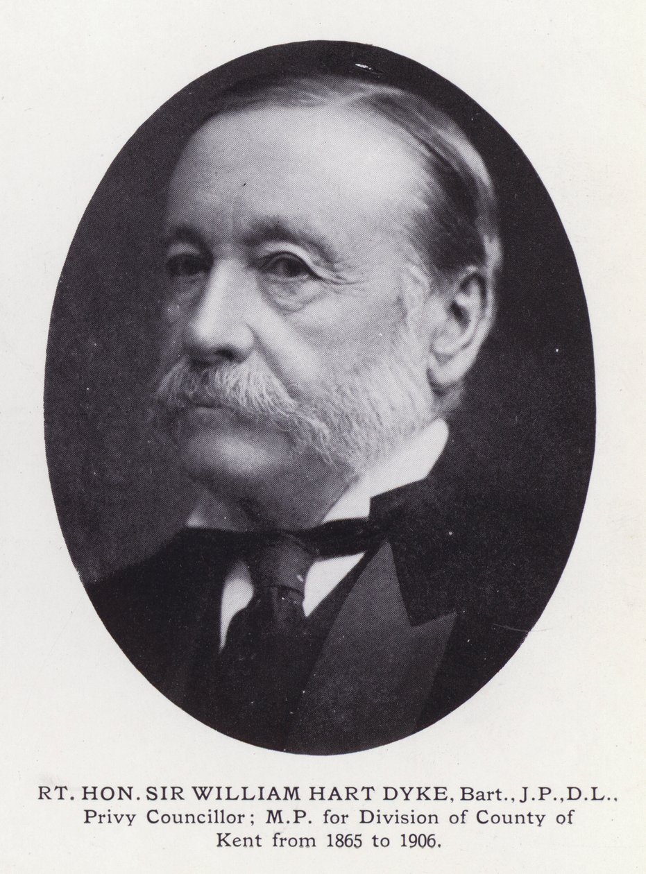 Významní muži Londýna: Rt Hon Sir William Hart Dyke (černobílá fotografie) od English Photographer