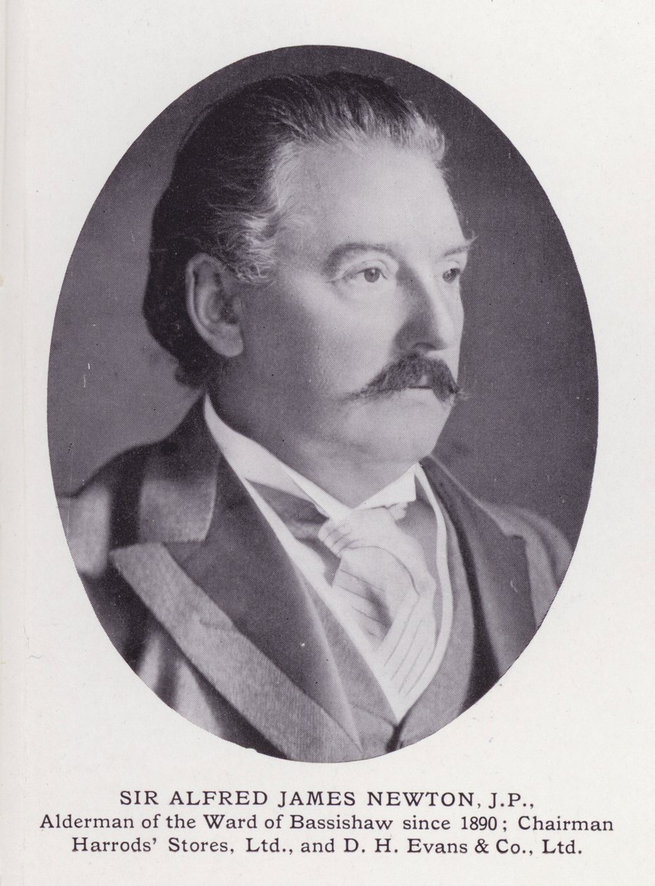 Prominenti Londýna: Sir Alfred James Newton (černobílá fotografie) od English Photographer