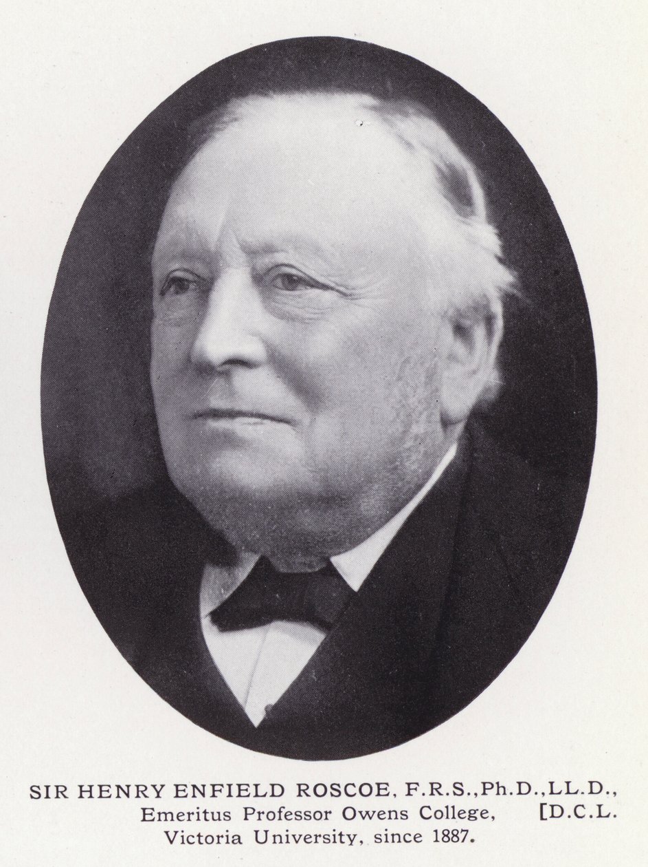 Významní muži Londýna: Sir Henry Enfield Roscoe (čb fotografie) od English Photographer