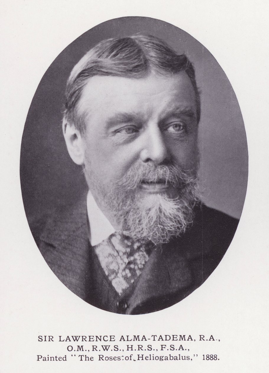 Významní muži Londýna: Sir Lawrence Alma-Tadema (černobílá fotografie) od English Photographer