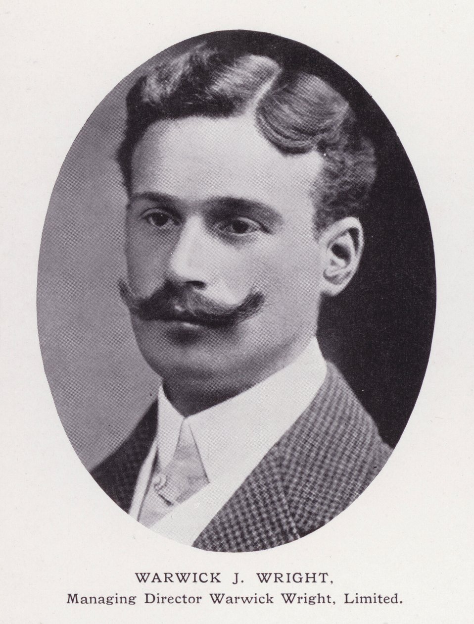 Prominent Men of London: Warwick J Wright (č/b foto) od English Photographer