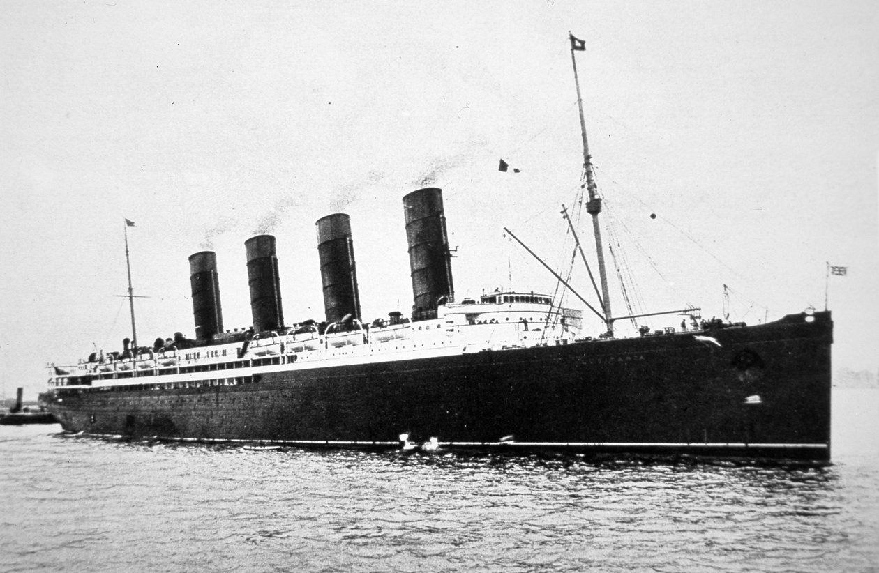 RMS Lusitania od English Photographer