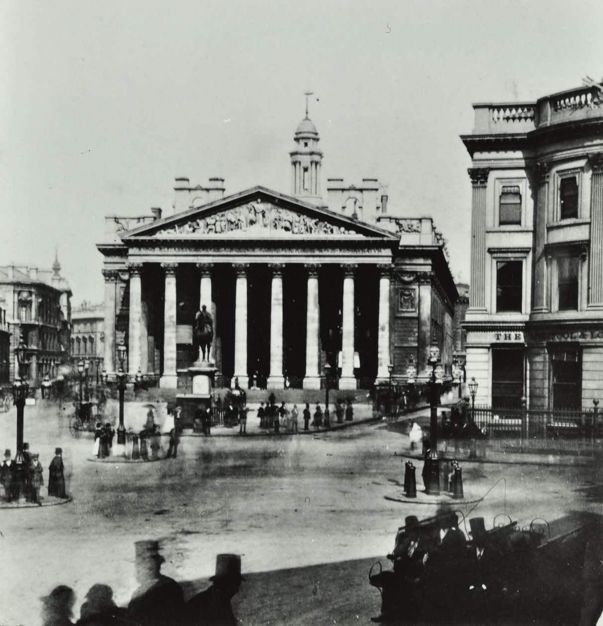 Royal Exchange, Threadneedle Street, City of London, 1880 od English Photographer