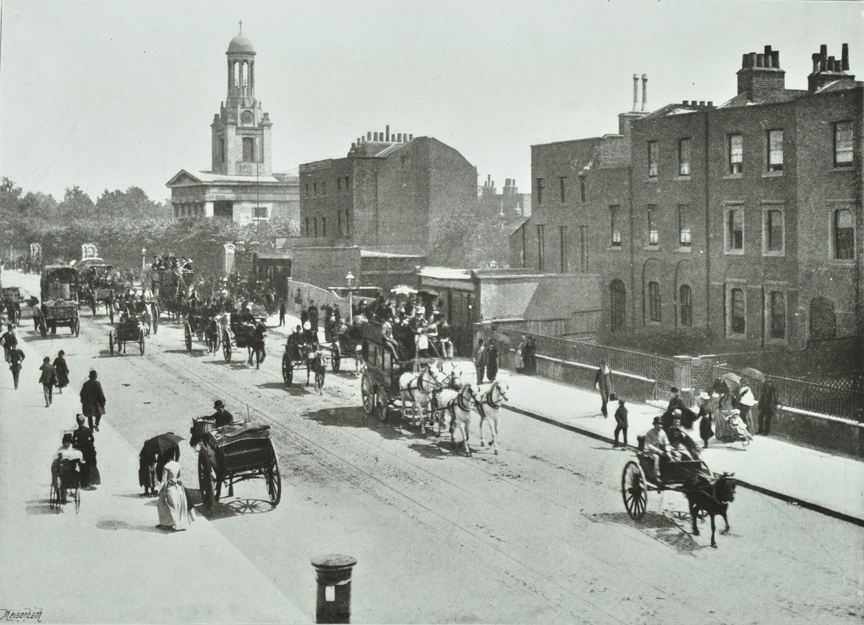 Saint Marks, Clapham Road: Kennington Road, 1894 od English Photographer