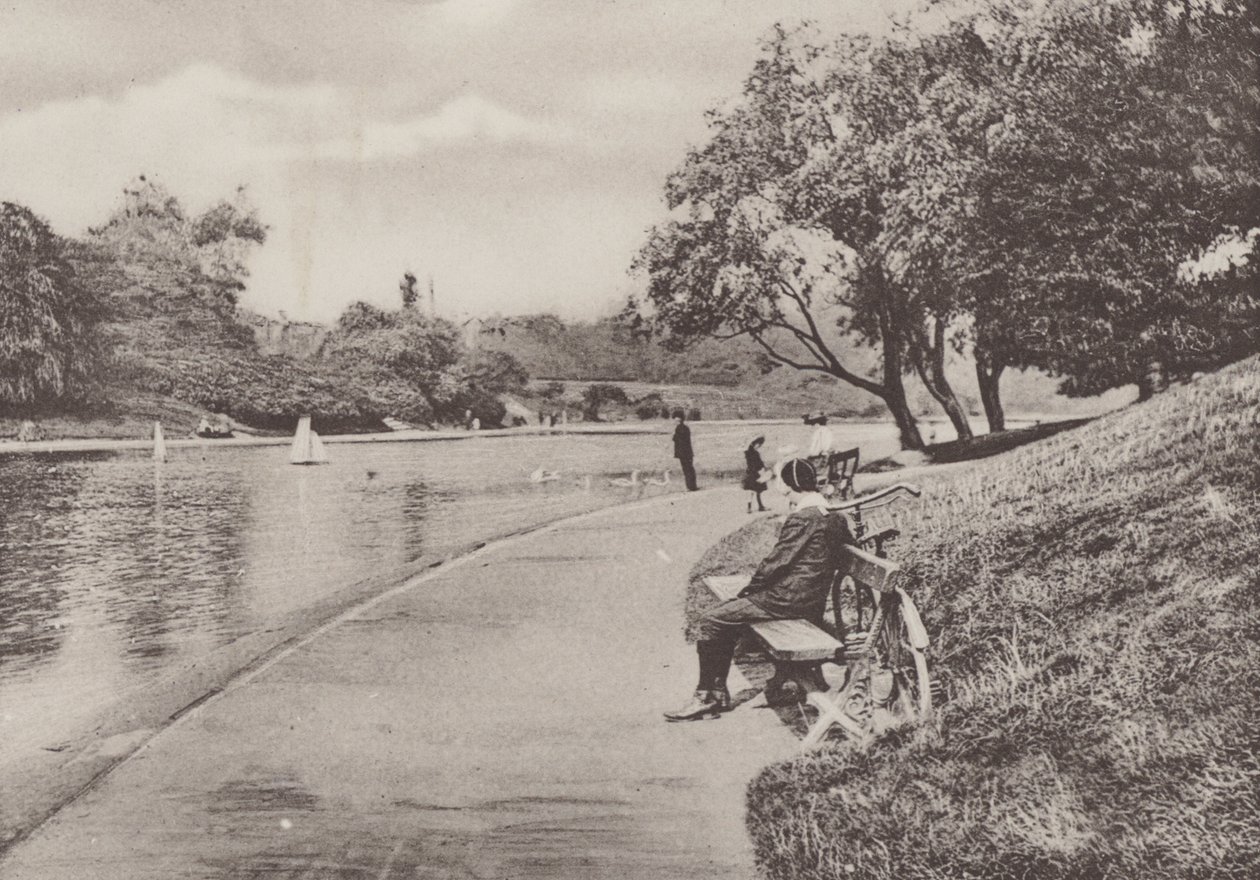 Sefton Park, Liverpool (černobílá fotografie) od English Photographer