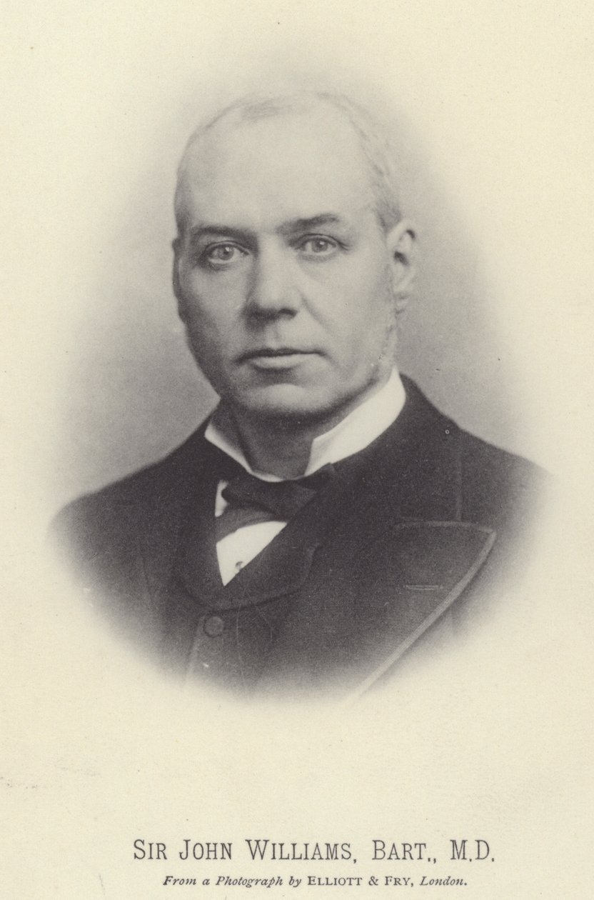 Sir John Williams, baronet, MD (čb fotografie) od English Photographer