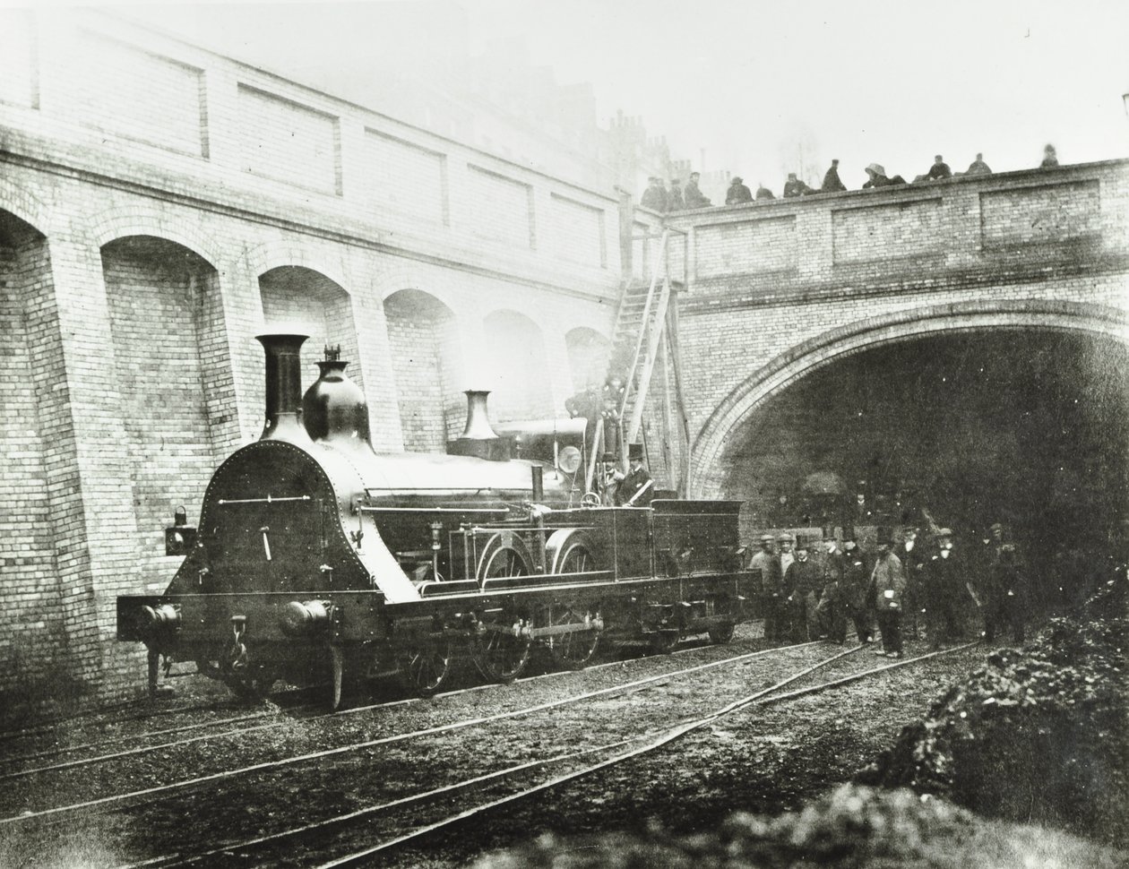 Stafford Street, experimentální lokomotiva, 1862 od English Photographer