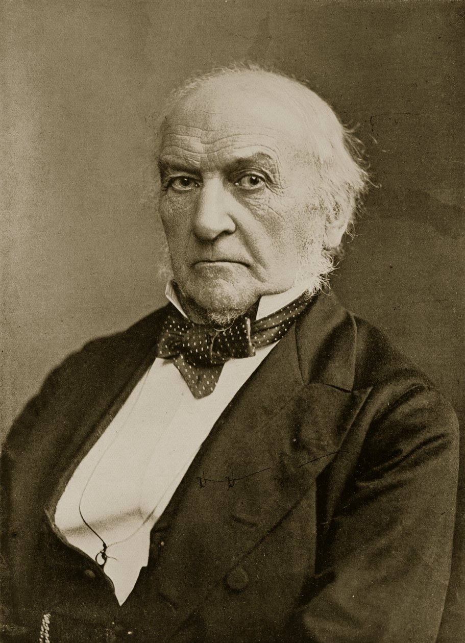 Správný Honza. W. E. Gladstone (sépiová fotografie) od English Photographer