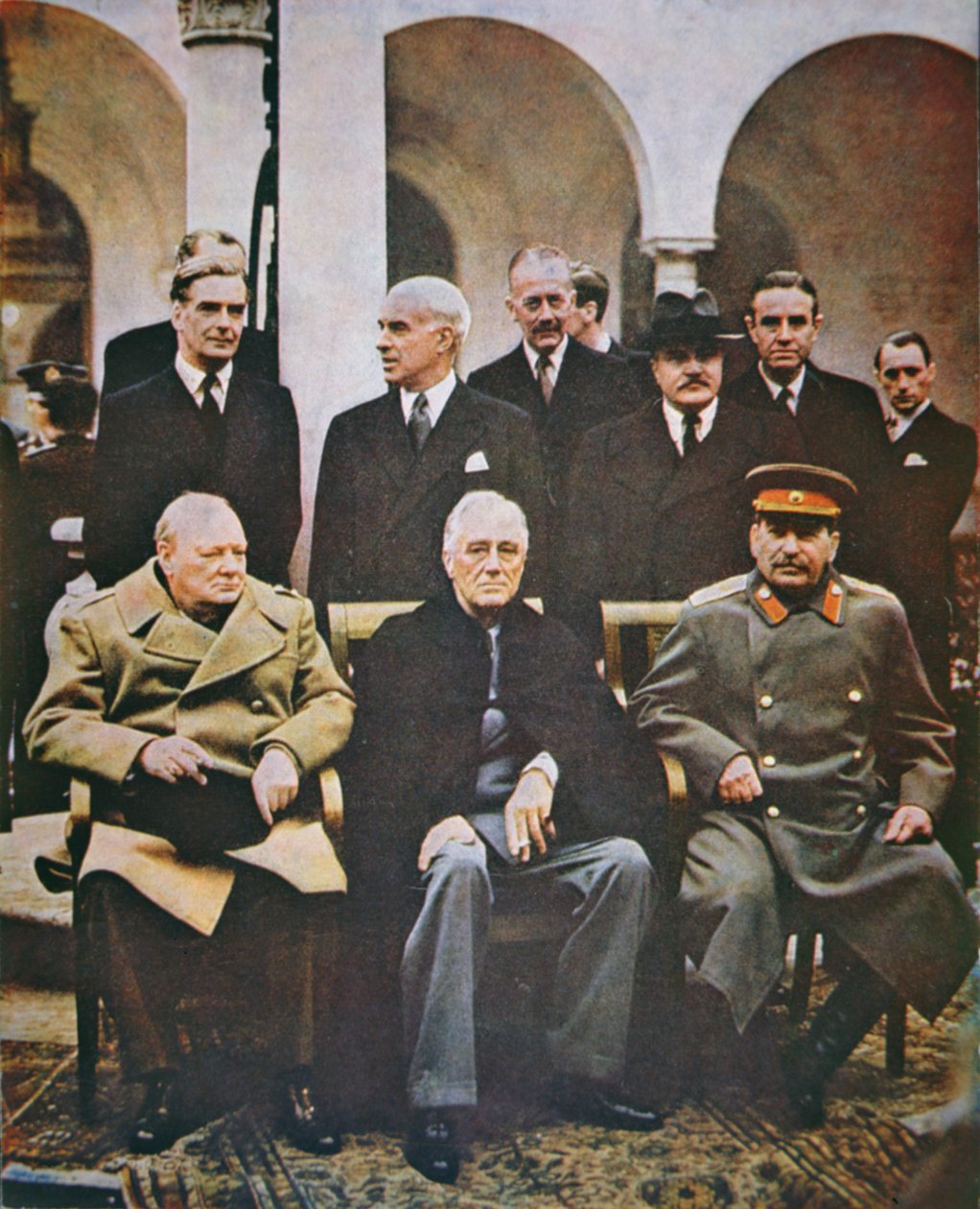 Jaltská konference, únor 1945 (foto) od English Photographer