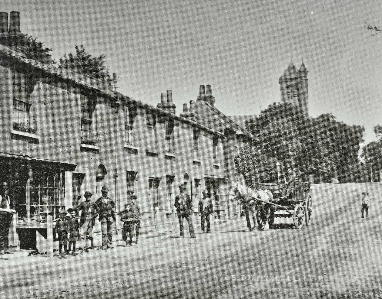 Tottenham Lane, Hornsey: přední pohledy, 1893 od English Photographer
