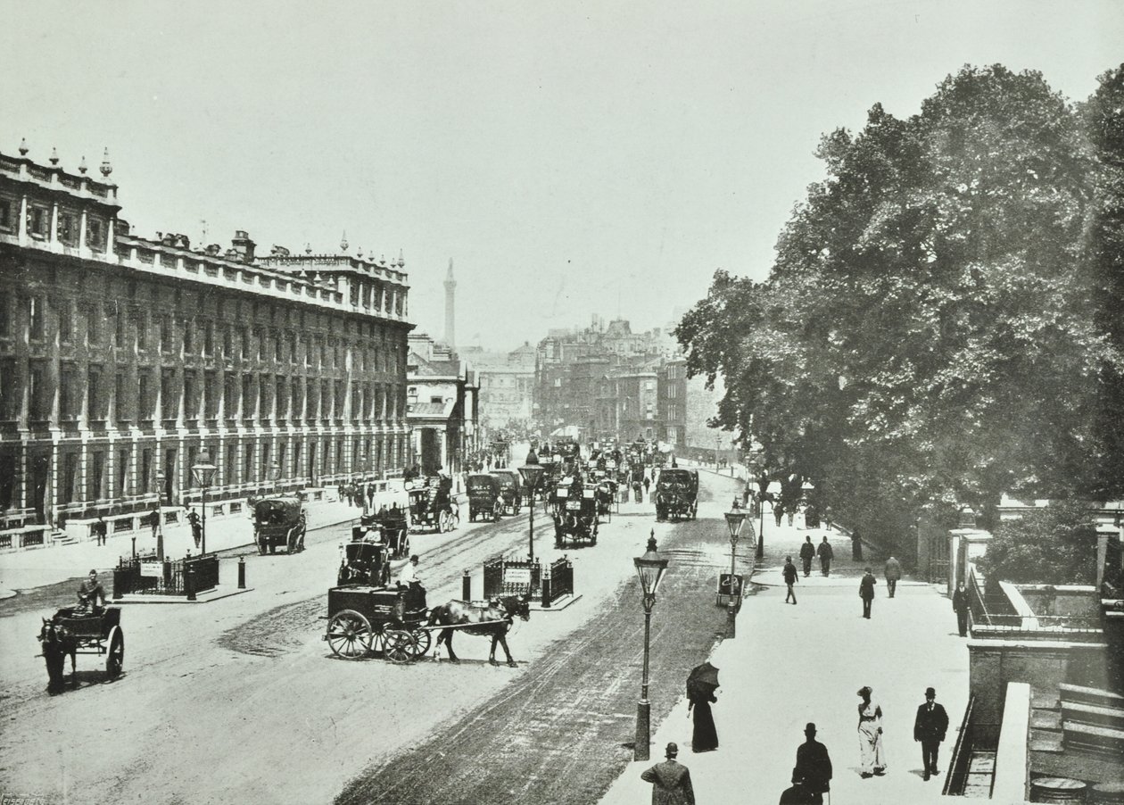 Whitehall, Westminster LB: Pohled na sever, 1890 od English Photographer