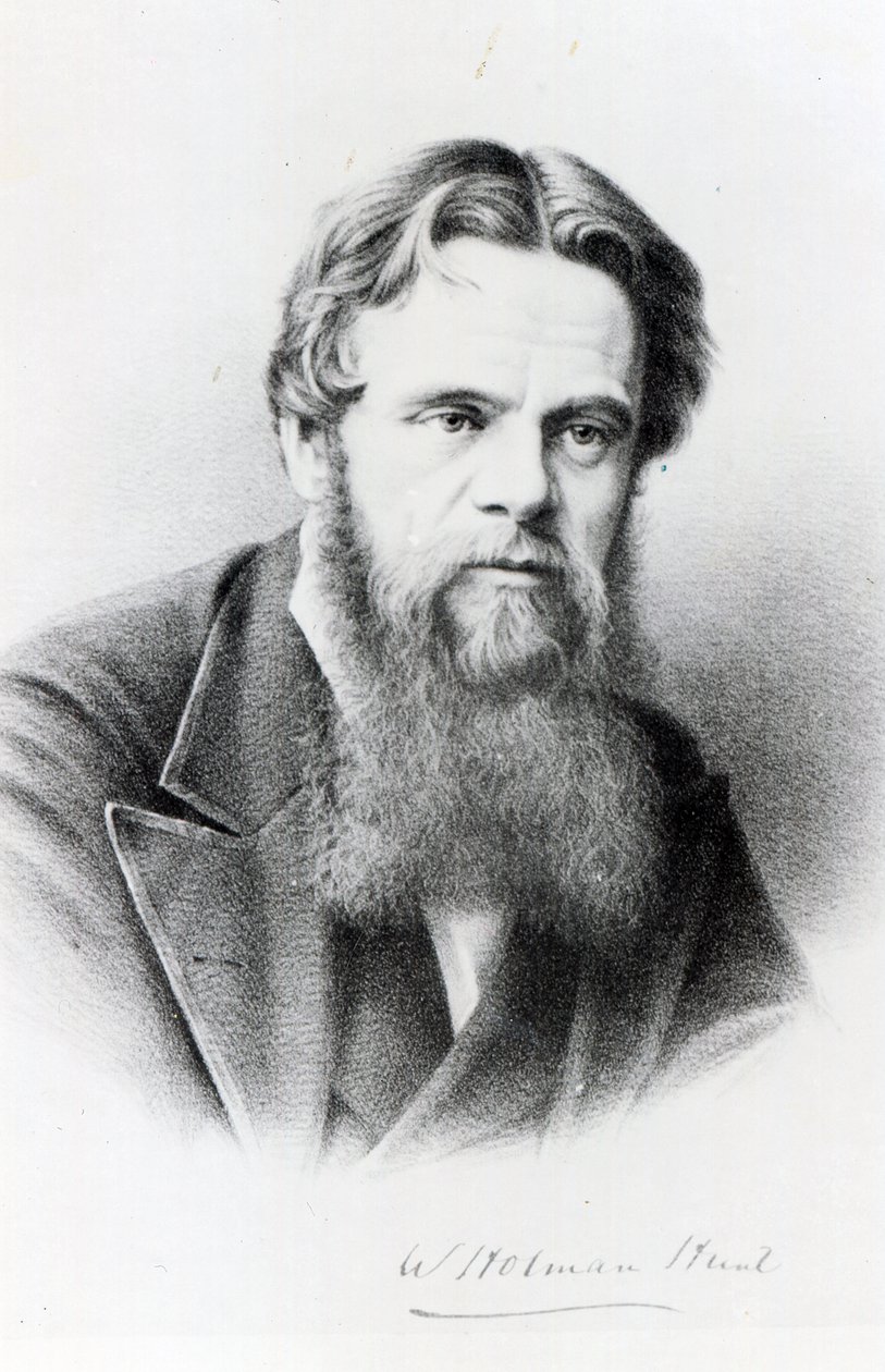 William Holman Hunt, rytina podle fotografie, kolem roku 1865 od English Photographer