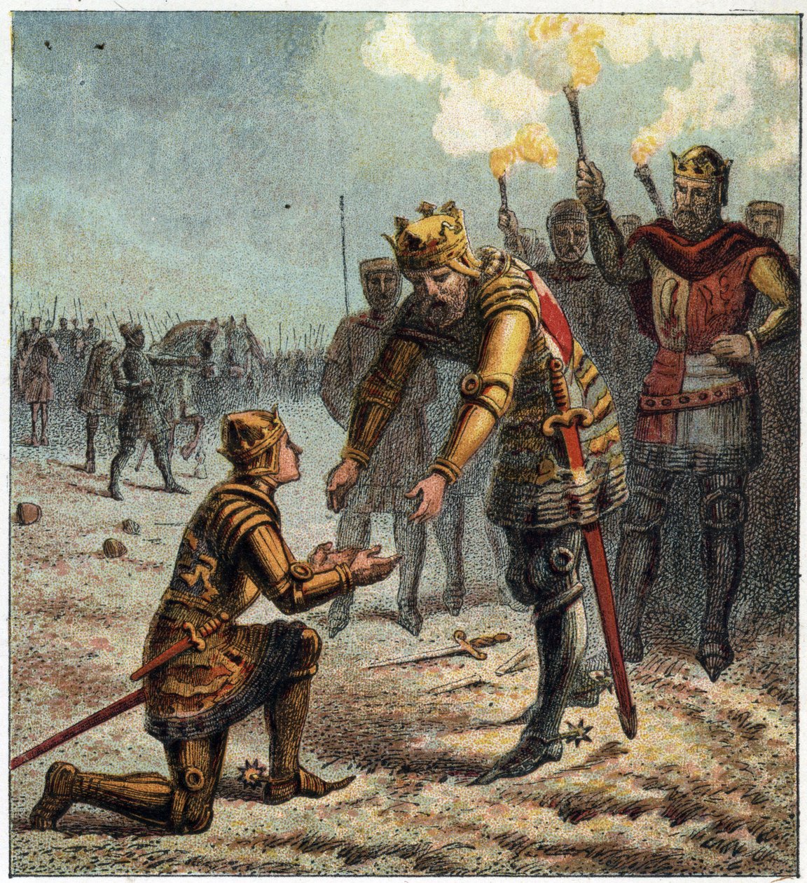 100letá válka: Edward Plantagenet (Edward z Woodstock Brackembury od English School
