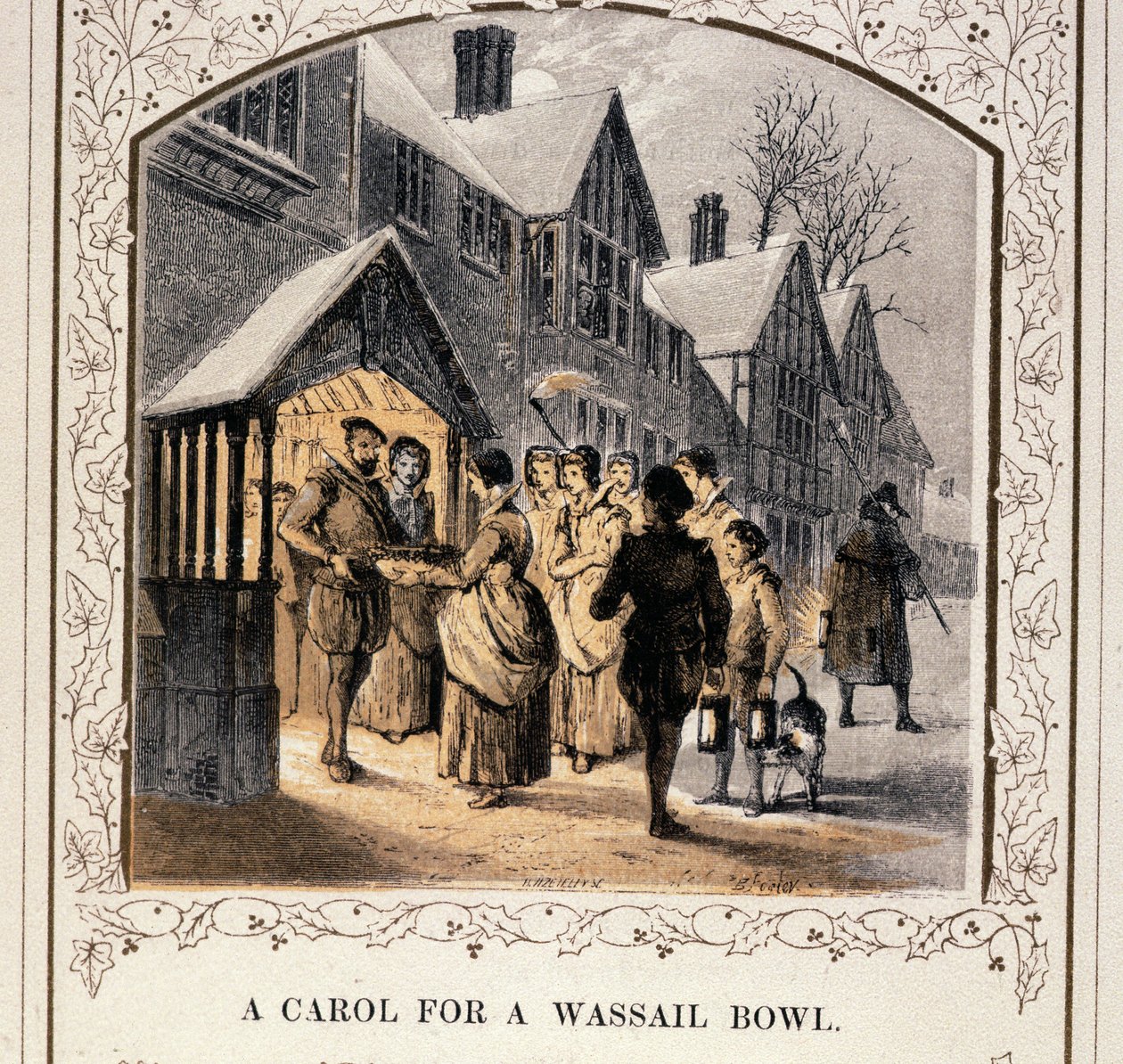 A Carol For A Wassail Bowl, 40. léta 19. století od English School