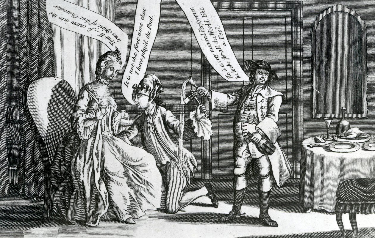 Jistá osoba v charakteru blázna, 1770 od English School