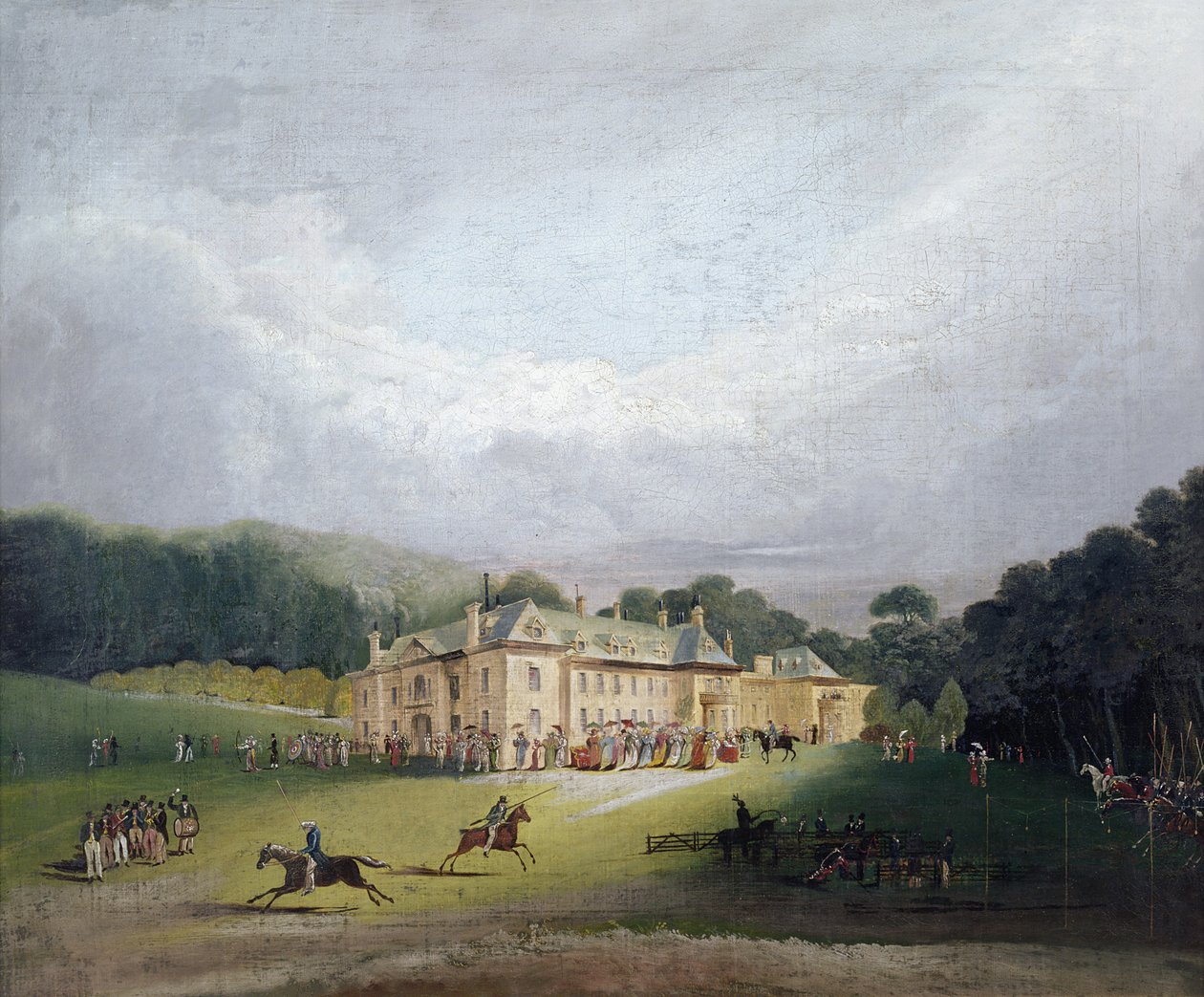 A Fete at Firle, kde byla v roce 1827 obnovena starověká hra Quintain od English School